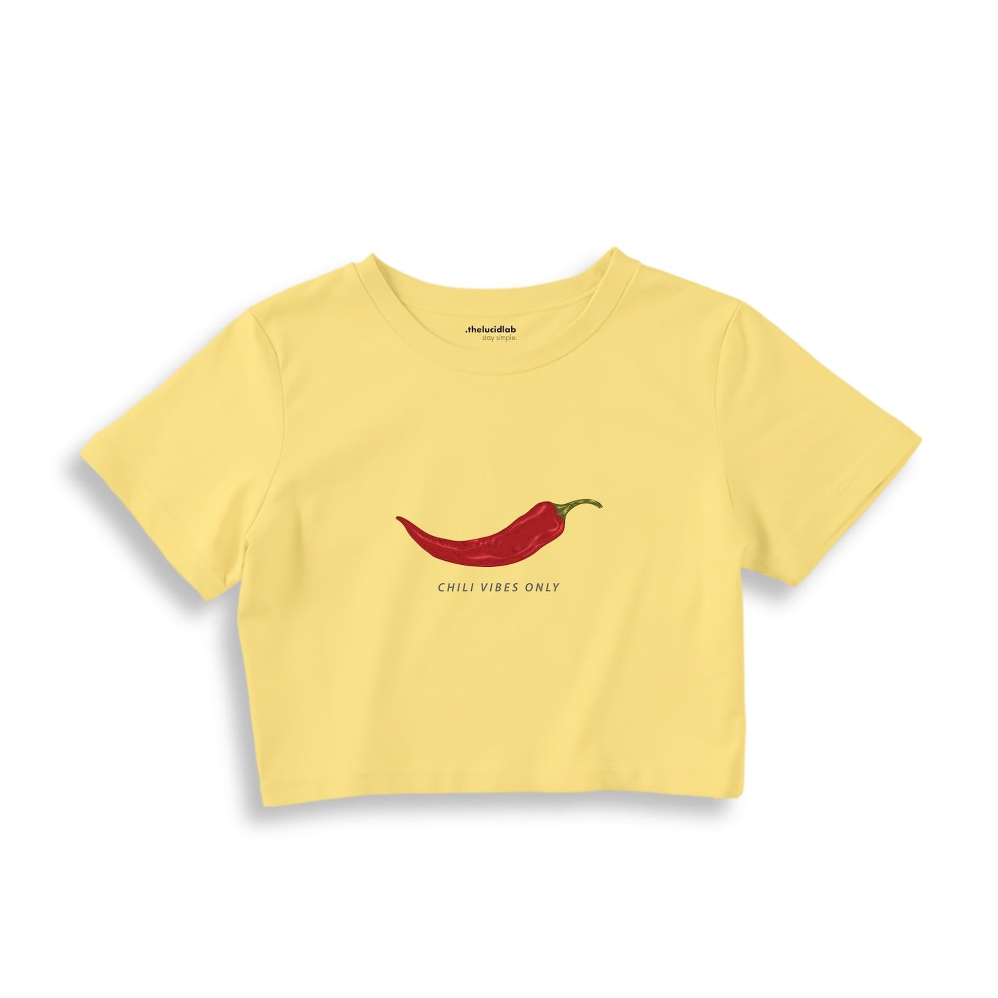 Chili Vibes Only Crop Tişört