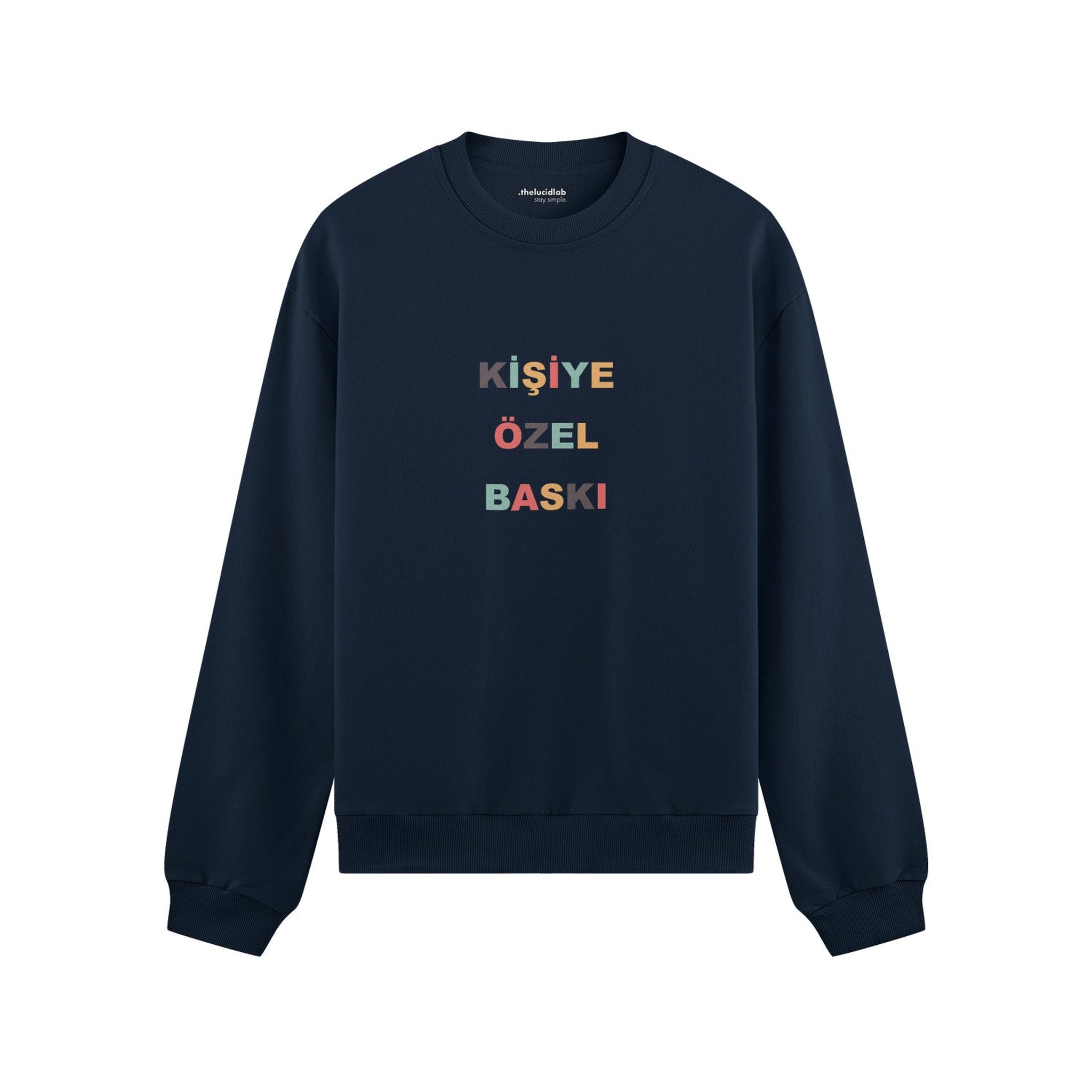 Kişiye Özel Baskılı Oversize Sweatshirt
