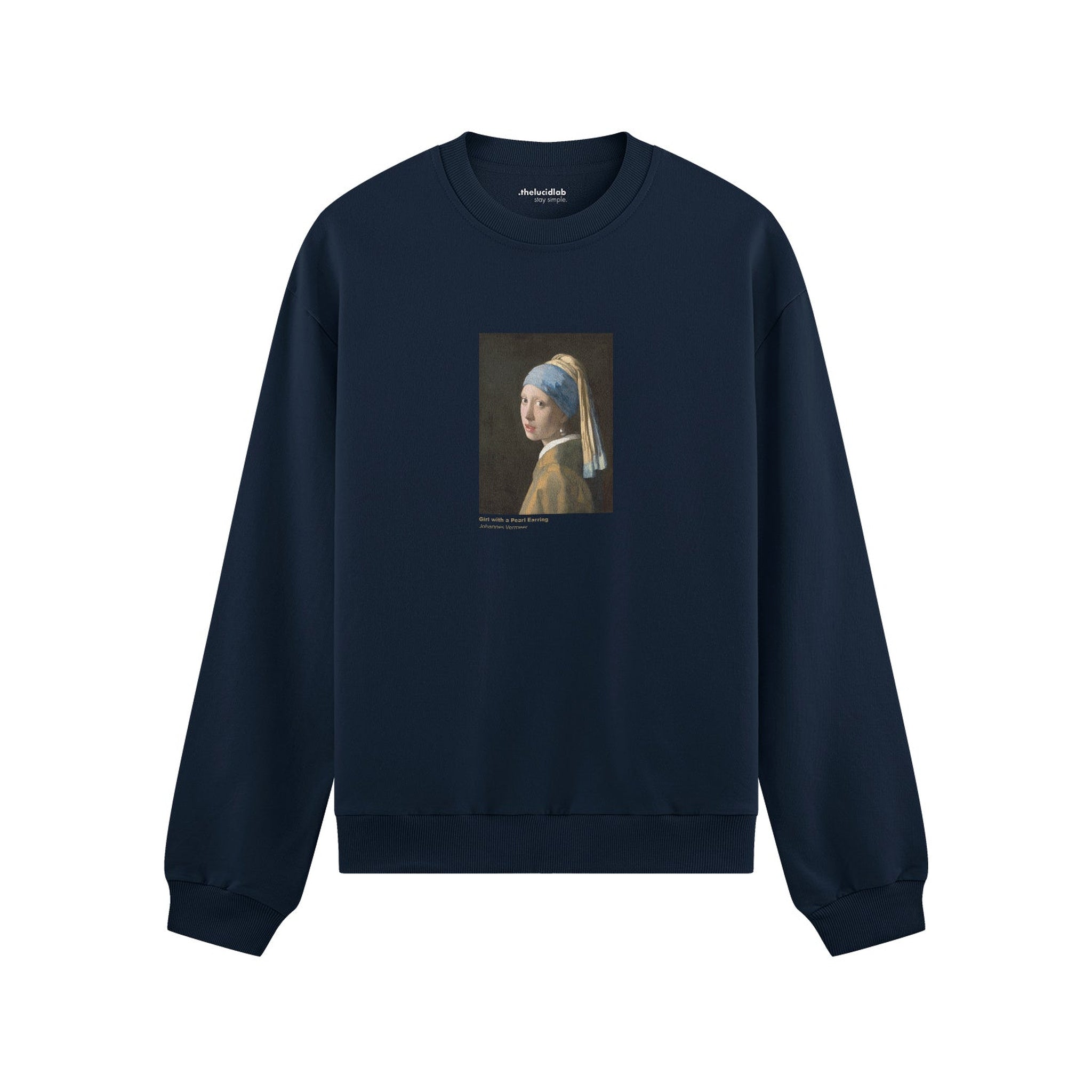 İnci Küpeli Kız Oversize Sweatshirt