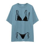 Black Bikini Oversize Tişört
