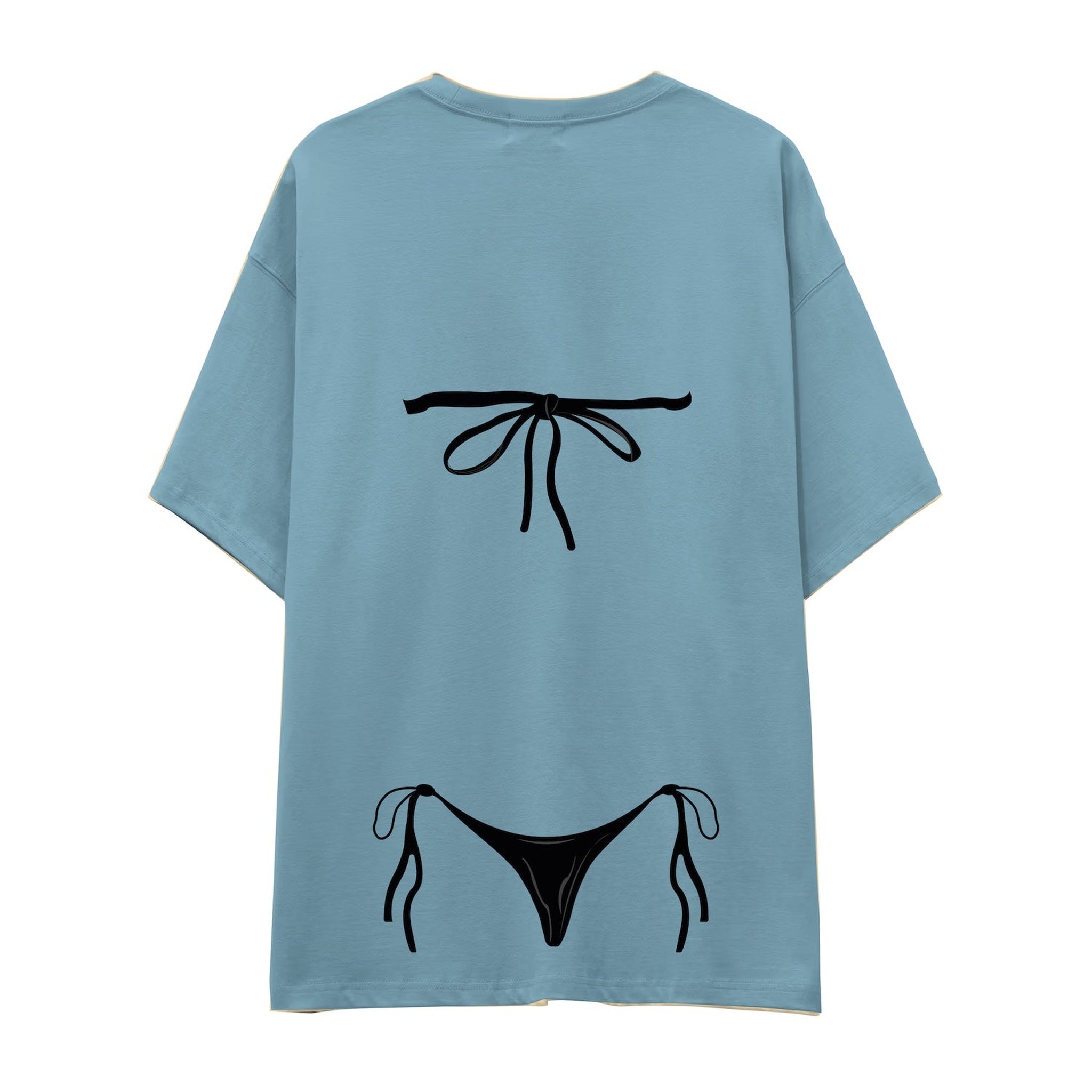 Black Bikini Oversize Tişört