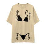 Black Bikini Oversize Tişört