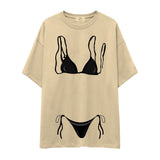 Black Bikini Oversize Tişört