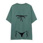 Black Bikini Oversize Tişört
