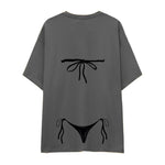 Black Bikini Oversize Tişört