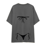 Black Bikini Oversize Tişört