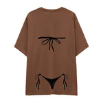 Black Bikini Oversize Tişört
