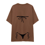 Black Bikini Oversize Tişört