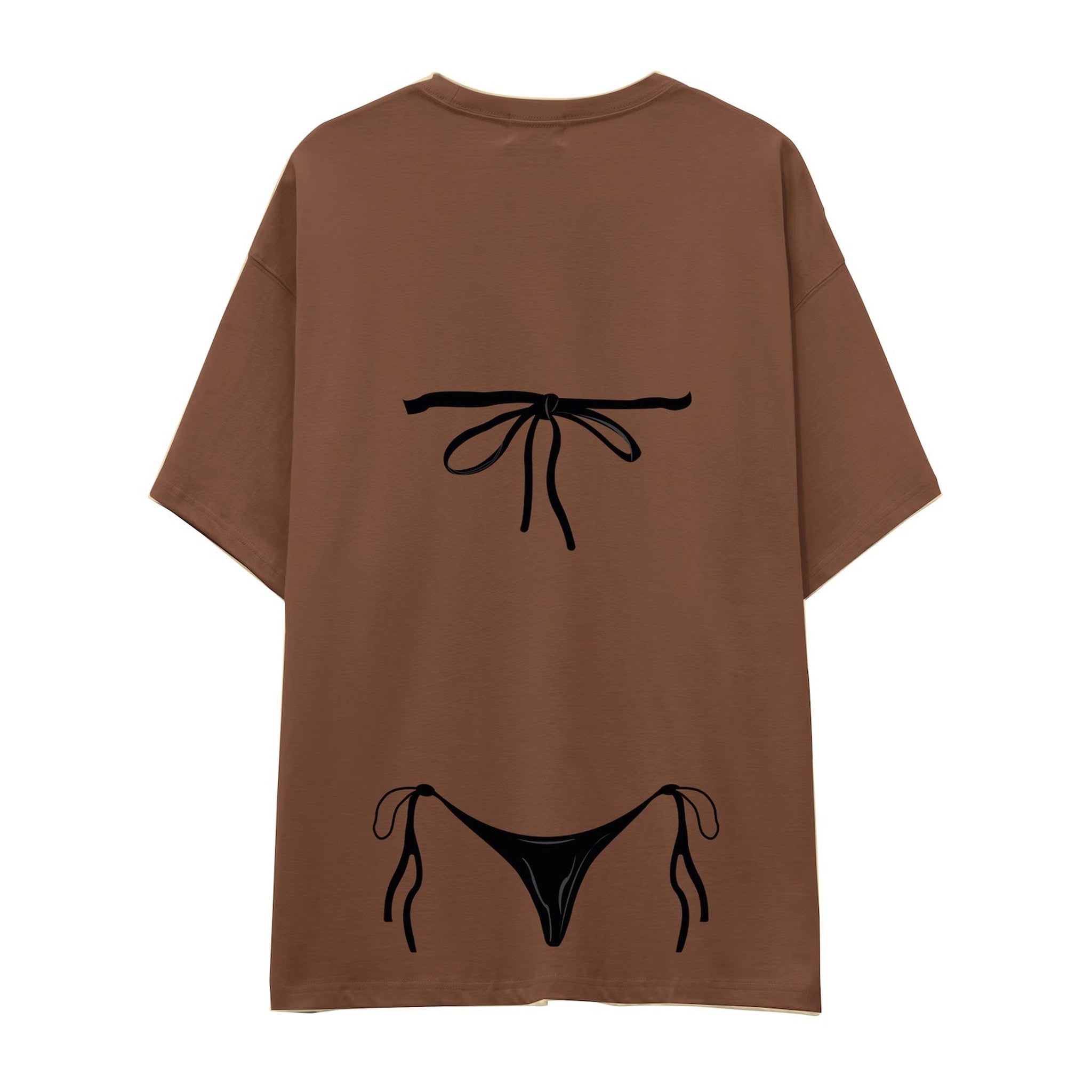 Black Bikini Oversize Tişört