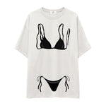 Black Bikini Oversize Tişört