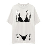 Black Bikini Oversize Tişört