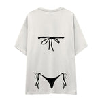 Black Bikini Oversize Tişört