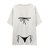 Black Bikini Oversize Tişört