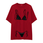 Black Bikini Oversize Tişört