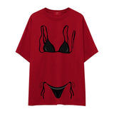Black Bikini Oversize Tişört