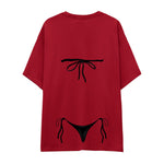 Black Bikini Oversize Tişört