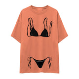 Black Bikini Oversize Tişört