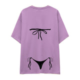 Black Bikini Oversize Tişört