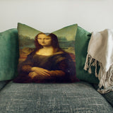 Mona Lisa Çift Taraflı Kırlent Kılıfı 2 Adet