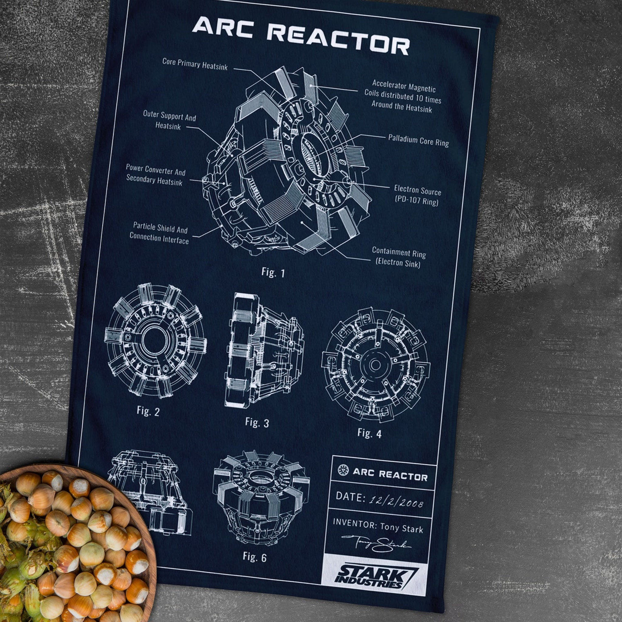 Arc Reactor Navy Blue Mutfak Havlusu 2 Adet