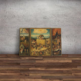 The Haywain Triptych Kanvas Tablo