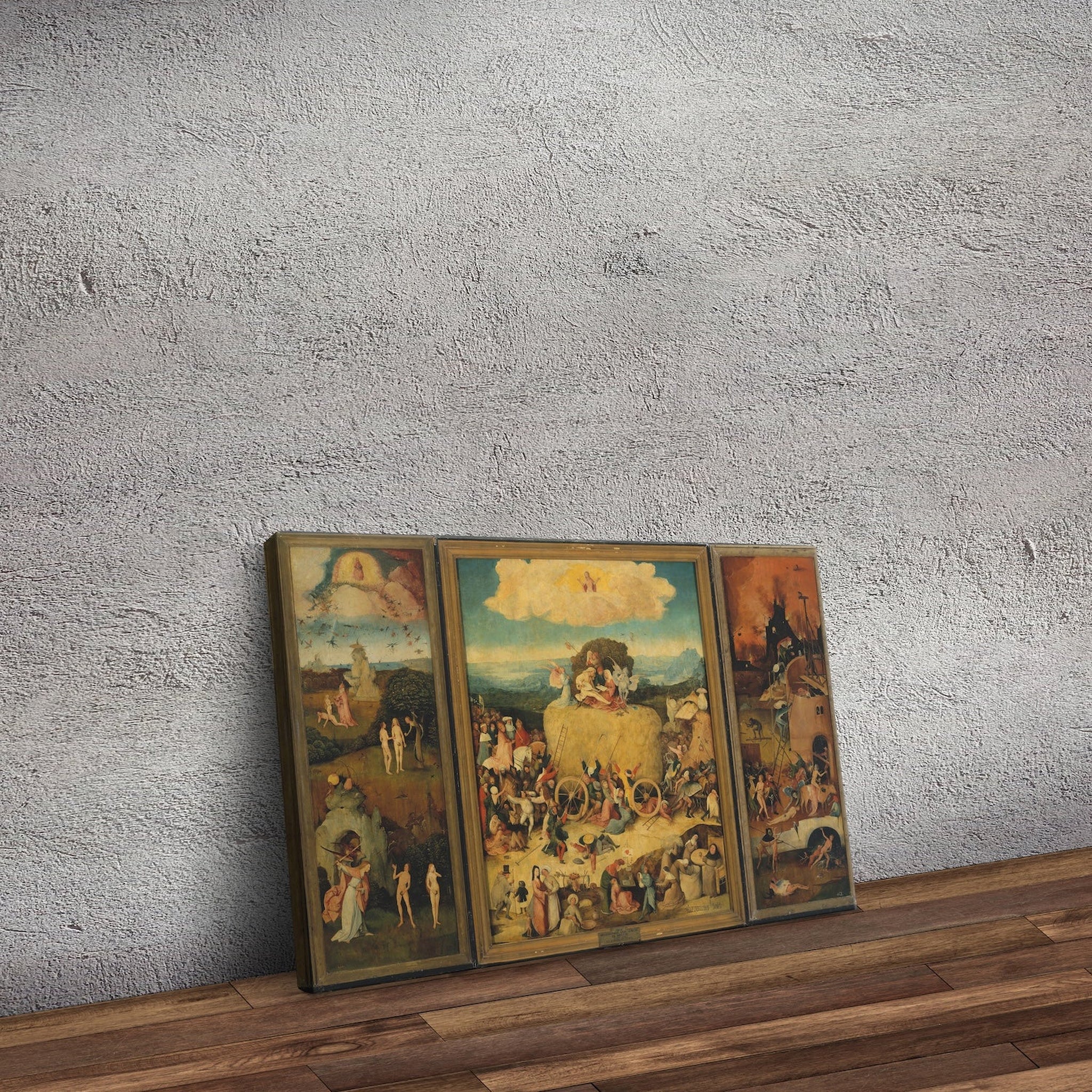The Haywain Triptych Kanvas Tablo