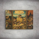 The Haywain Triptych Kanvas Tablo