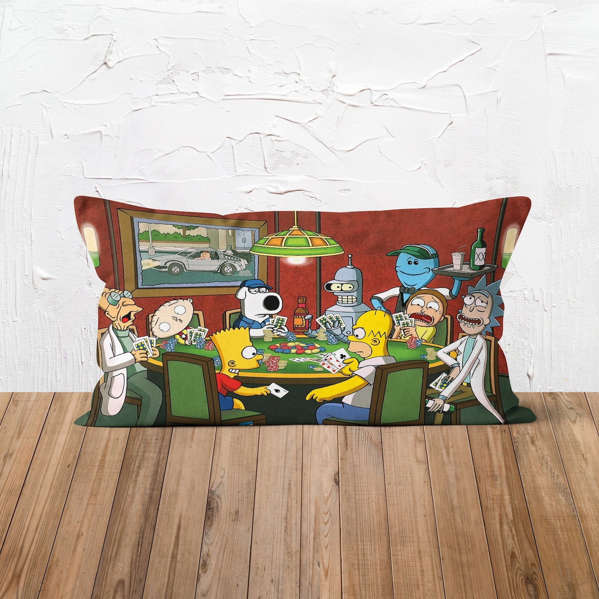 Champions League Poker 30cm x 50cm Çift Taraflı Kırlent Kılıfı