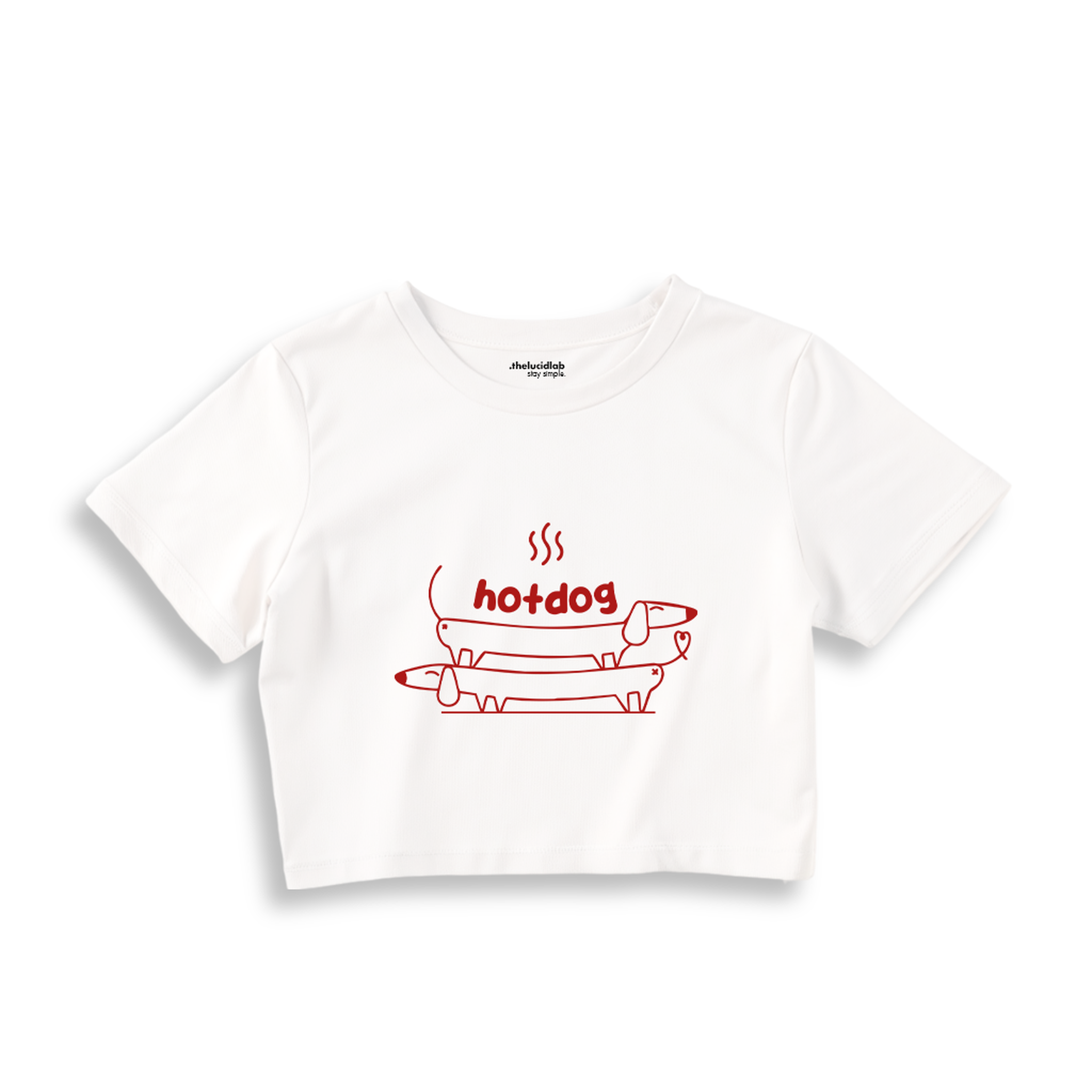 Hotdog Crop Tişört