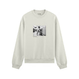 Amy Winehouse at the laundromat 2004 Oversize Sweatshirt