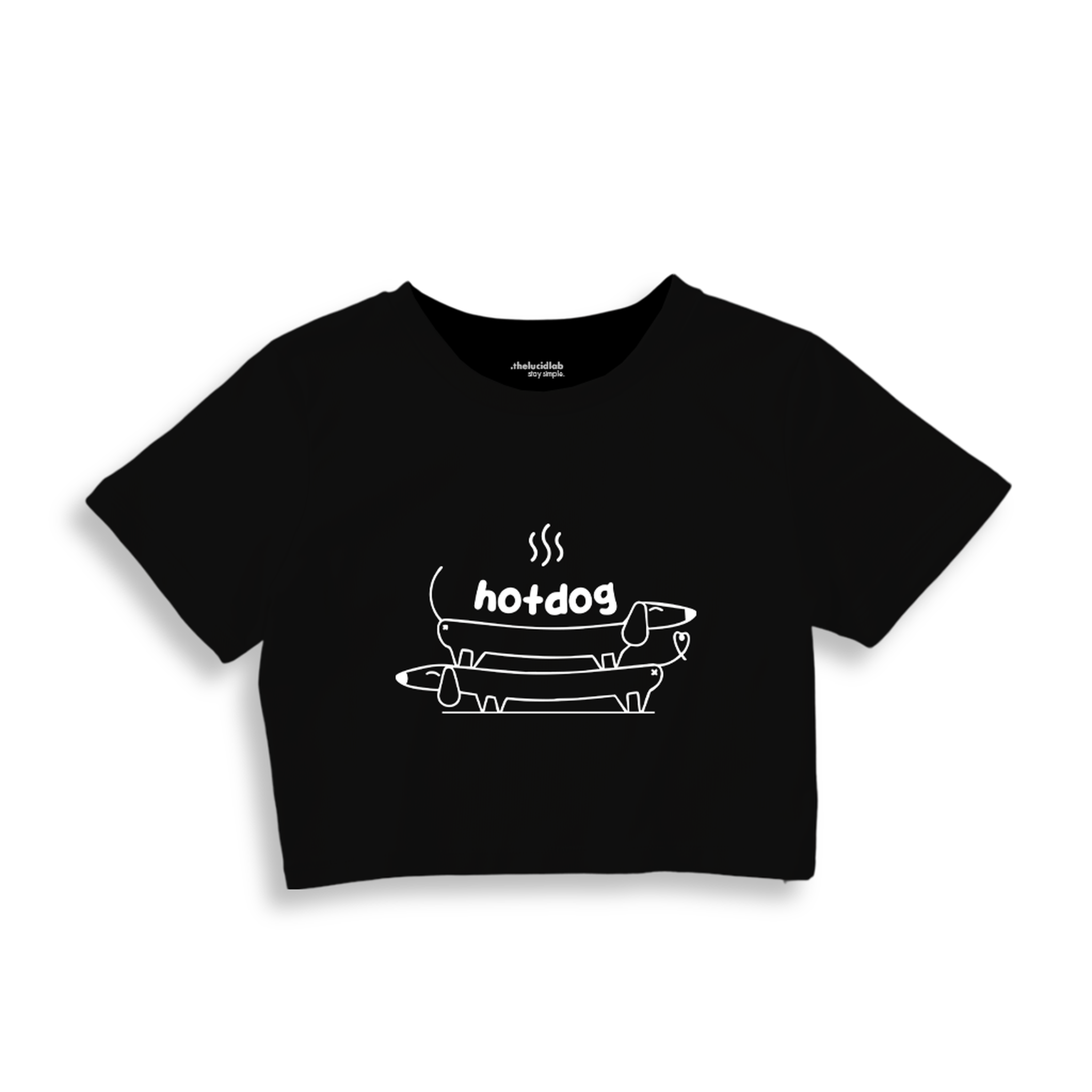 Hotdog Crop Tişört
