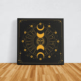 Mystical Moon Phase Kanvas Tablo