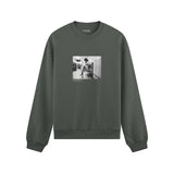 Amy Winehouse at the laundromat 2004 Oversize Sweatshirt