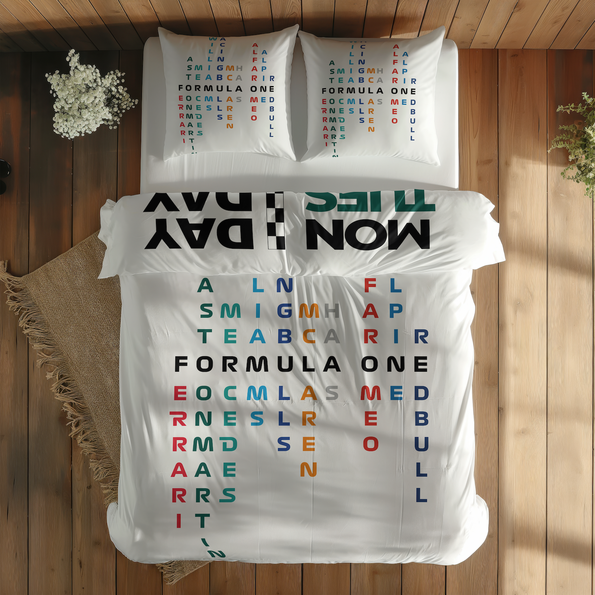 Formula 1 Week Days / F1 Teams Çift Taraflı Nevresim Takımı