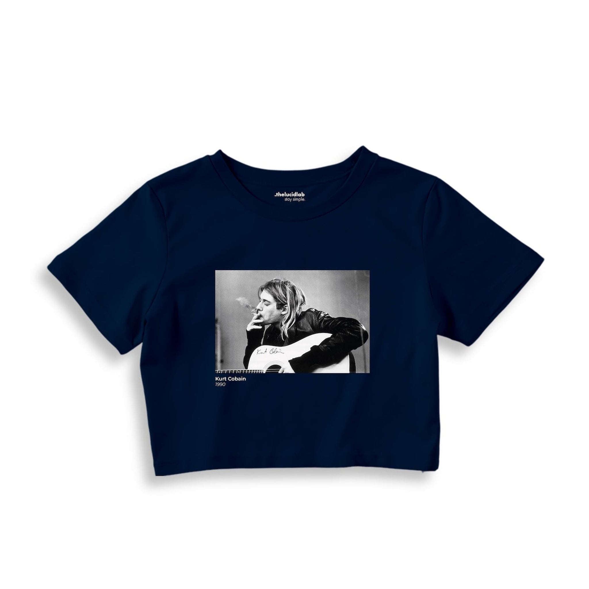 Kurt Cobain 1990 Crop Tişört