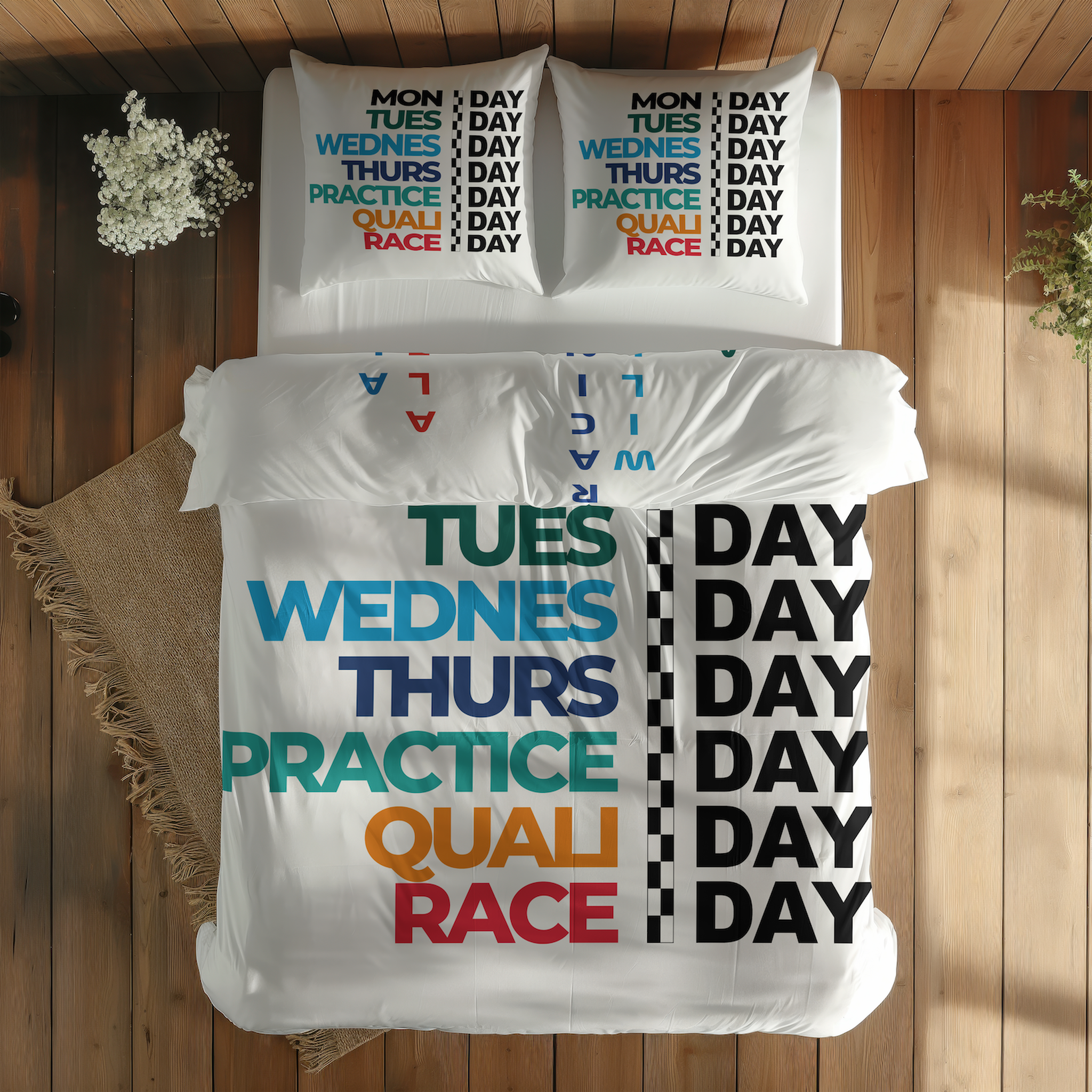 Formula 1 Week Days / F1 Teams Çift Taraflı Nevresim Takımı