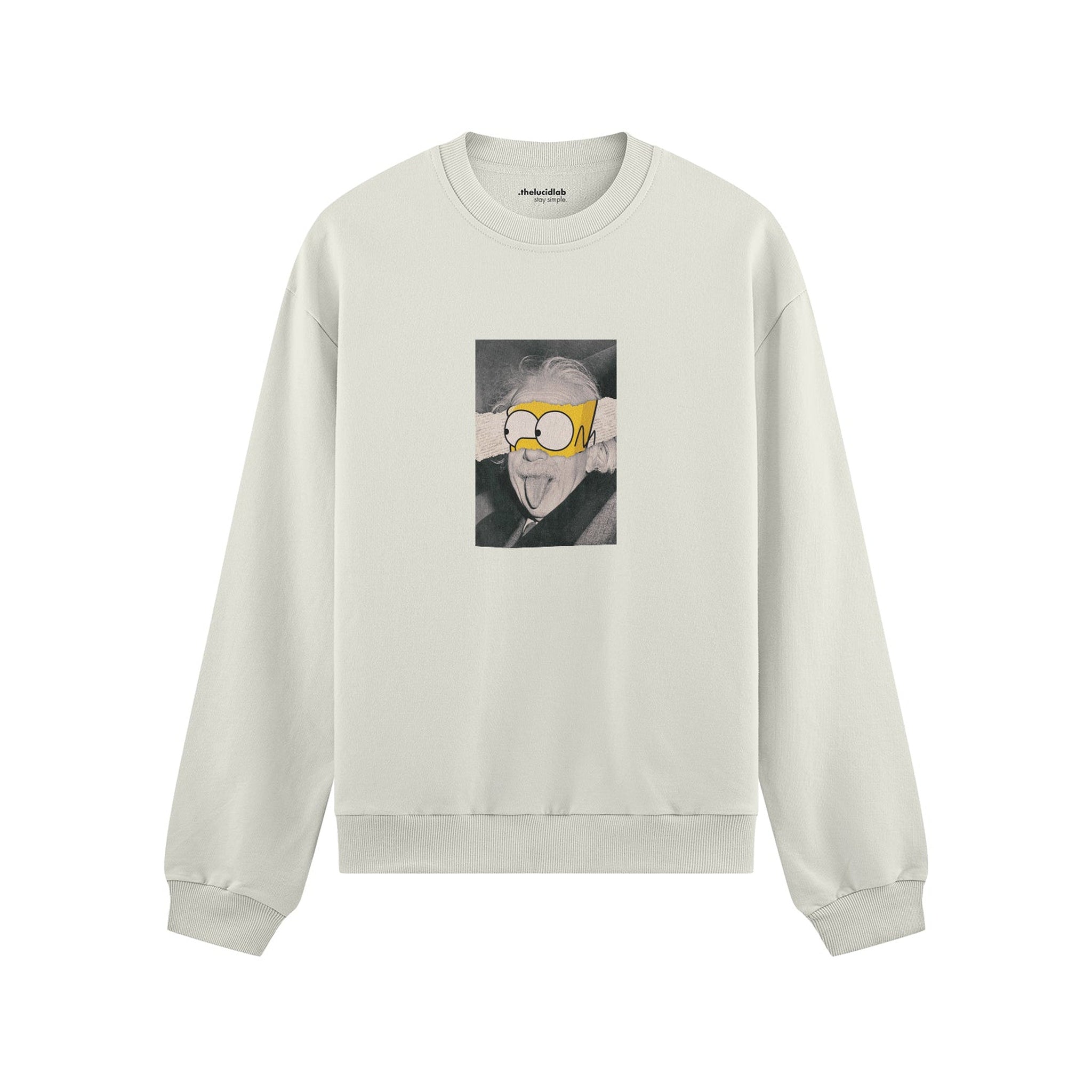 Albert Einstein / Homer Simpson Oversize Sweatshirt