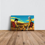 Breaking Bad / Rick and Morty Kanvas Tablo