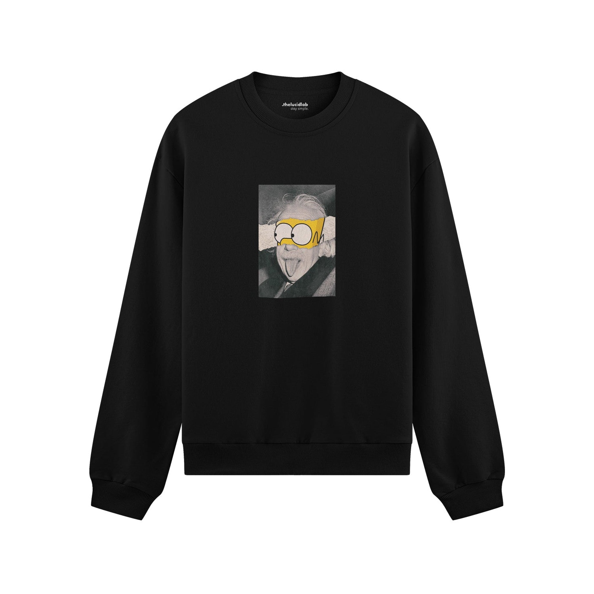 Albert Einstein / Homer Simpson Oversize Sweatshirt