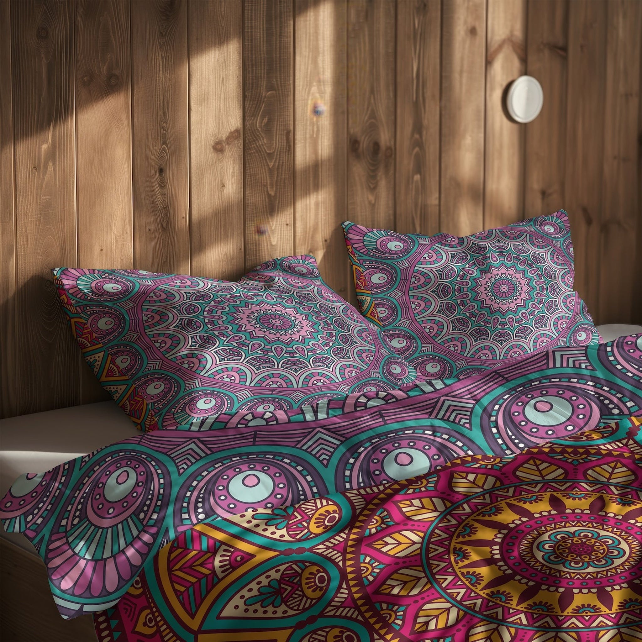 Mandala & Mor Mandala Çift Taraflı Nevresim Takımı