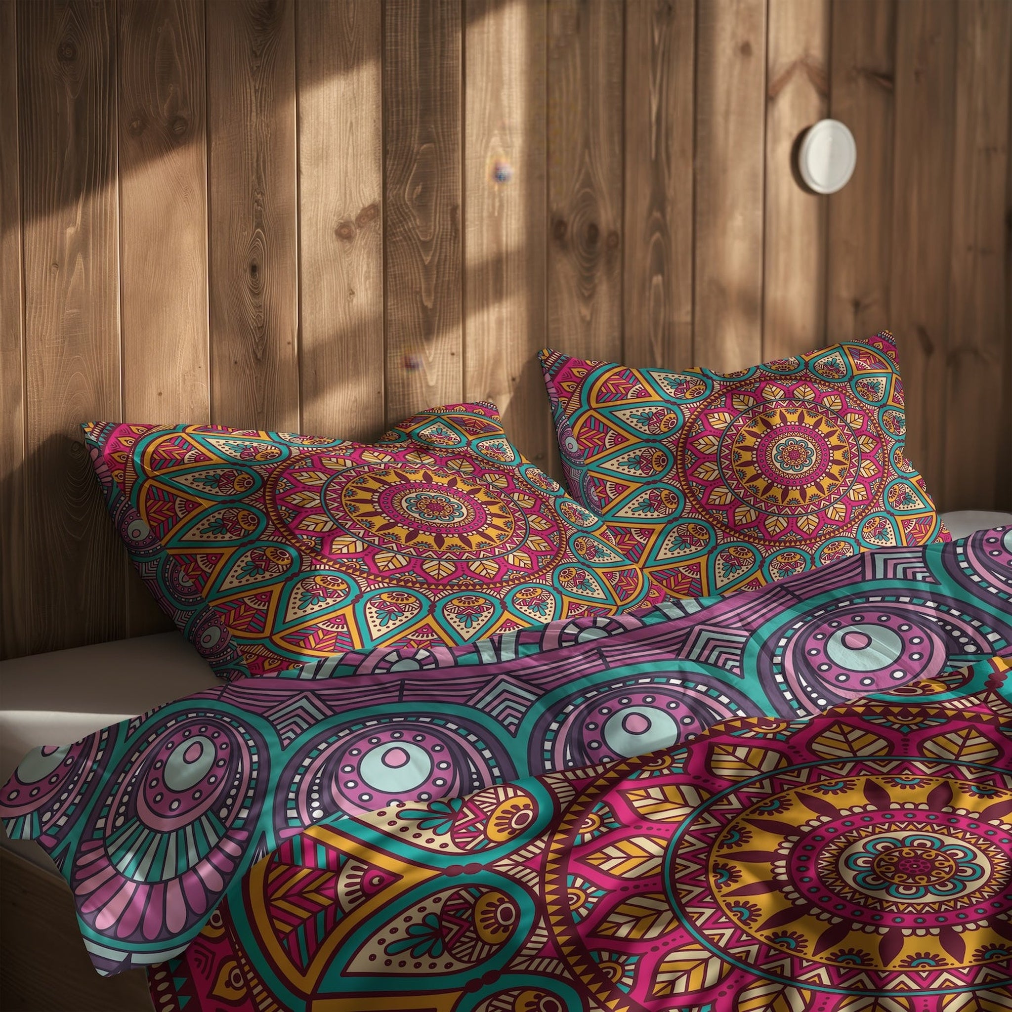 Mandala & Mor Mandala Çift Taraflı Nevresim Takımı