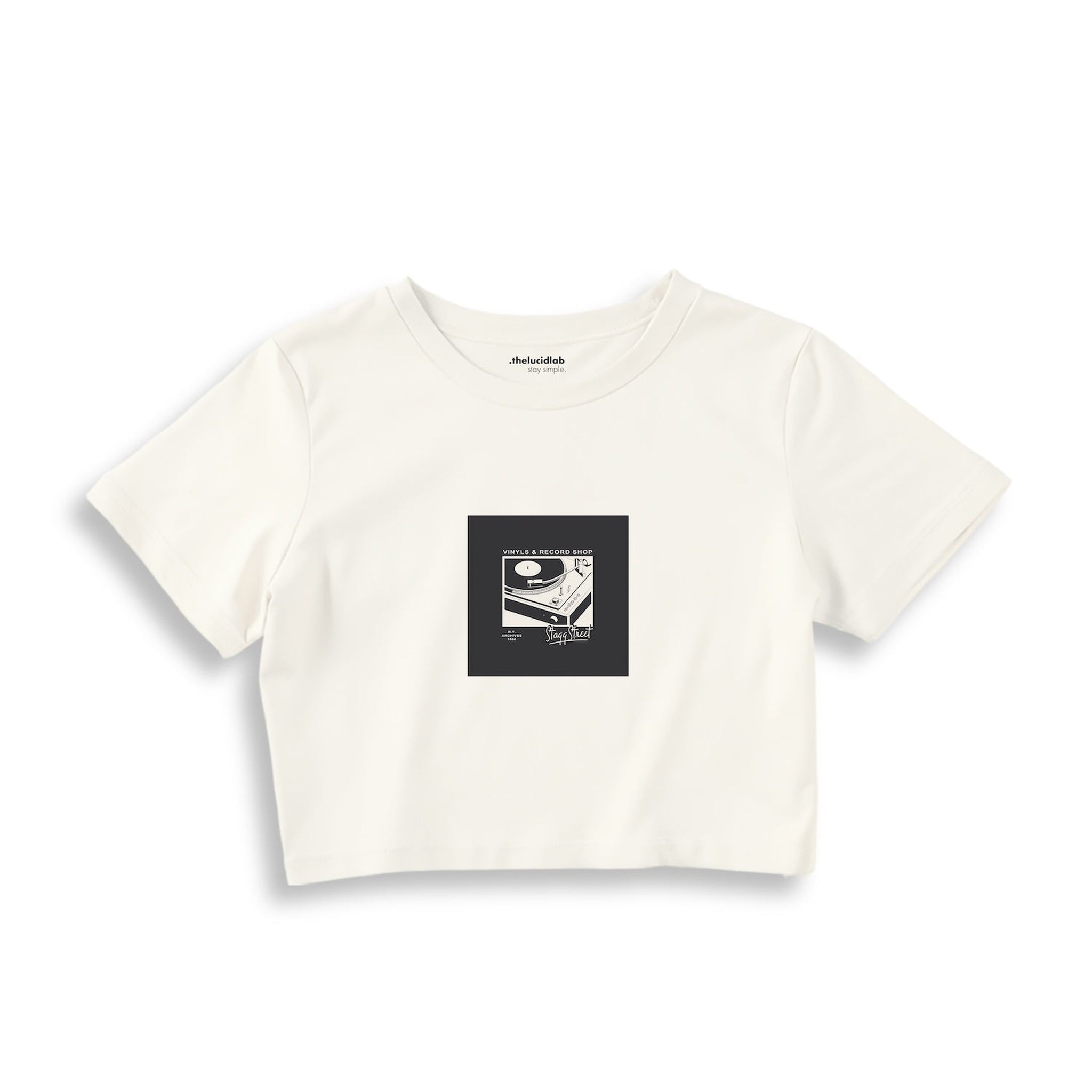 Vinyl Dreams Crop Tişört