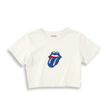 The Rolling Stones Blue Crop Tişört