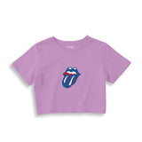 The Rolling Stones Blue Crop Tişört