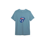 The Rolling Stones Blue Tişört — Çelik Mavi