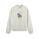 Perspektif Kanagawa Dalgası Oversize Sweatshirt