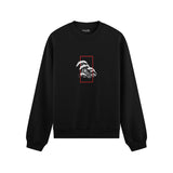 Perspektif Kanagawa Dalgası Oversize Sweatshirt
