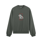 Perspektif Kanagawa Dalgası Oversize Sweatshirt