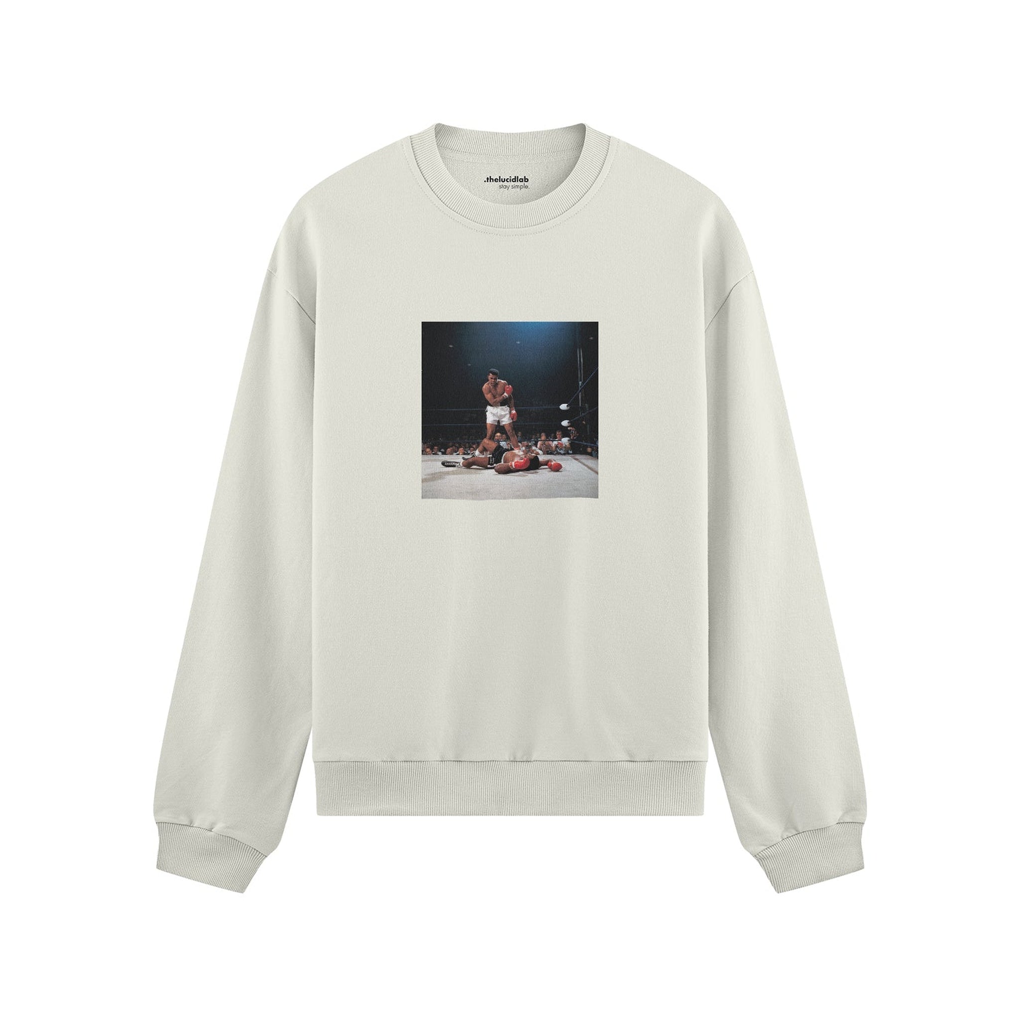 Muhammed Ali And Sonny Liston Usa 1965 Oversize Sweatshirt