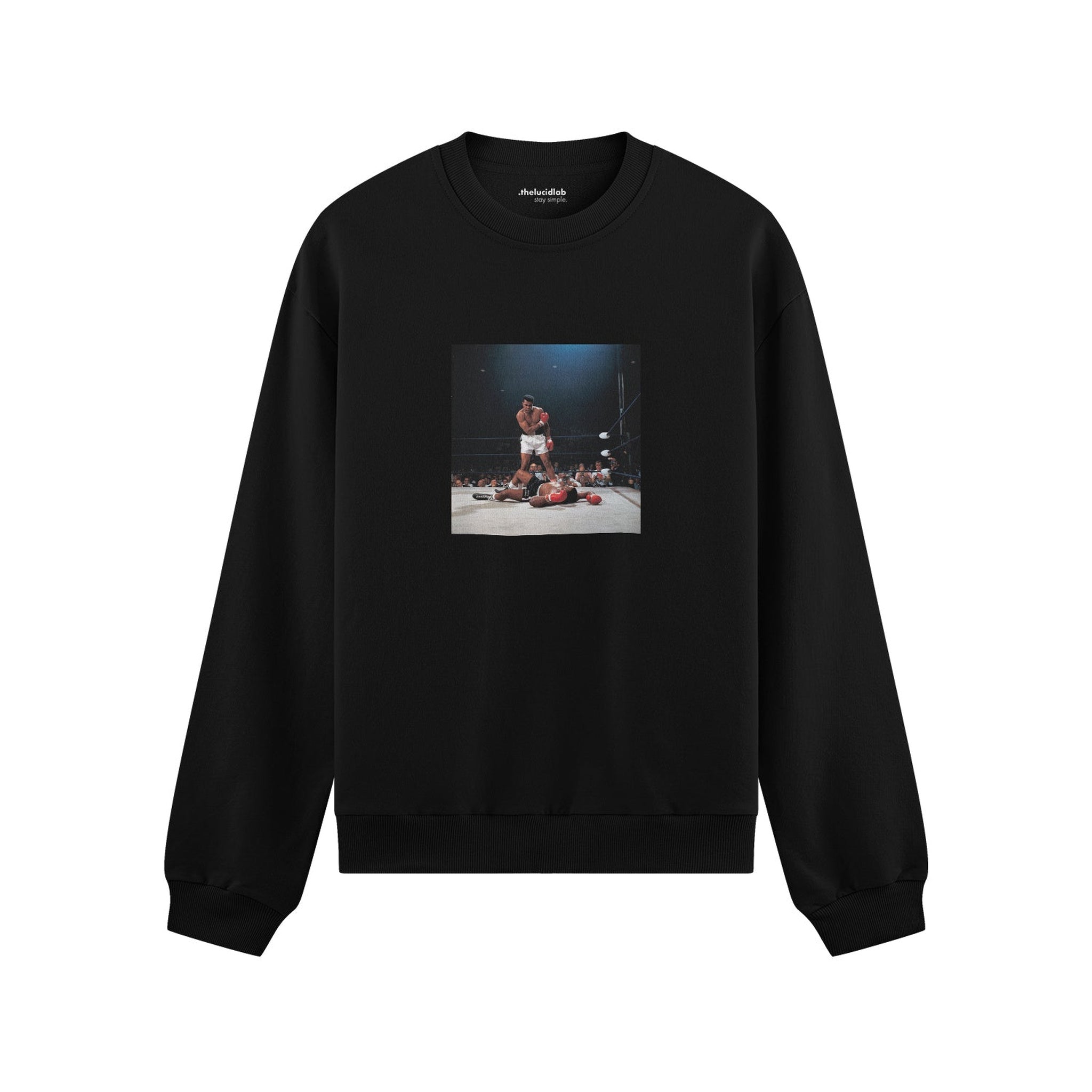 Muhammed Ali And Sonny Liston Usa 1965 Oversize Sweatshirt